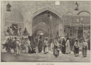 फारस में रेखाचित्र, तेहरान में बाज़ार